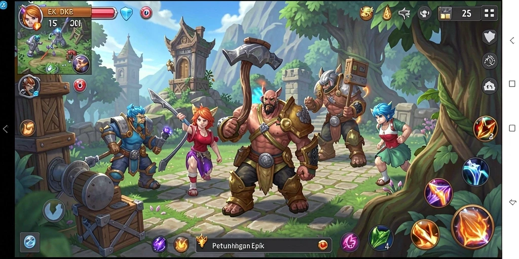 Tampilan gameplay menegangkan di DKK dengan aksi RPG yang mendebarkan.