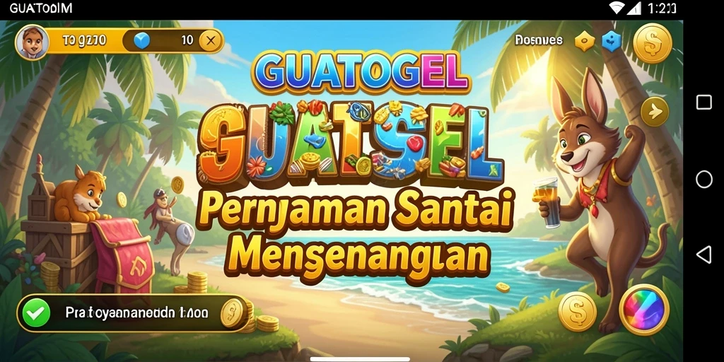 Gambaran gameplay GUATOGEL yang menyenangkan dan penuh warna.