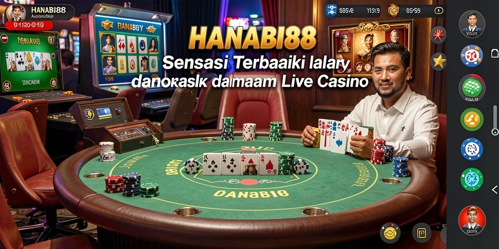 Gameplay menarik HANABI88 dalam suasana Live Casino.