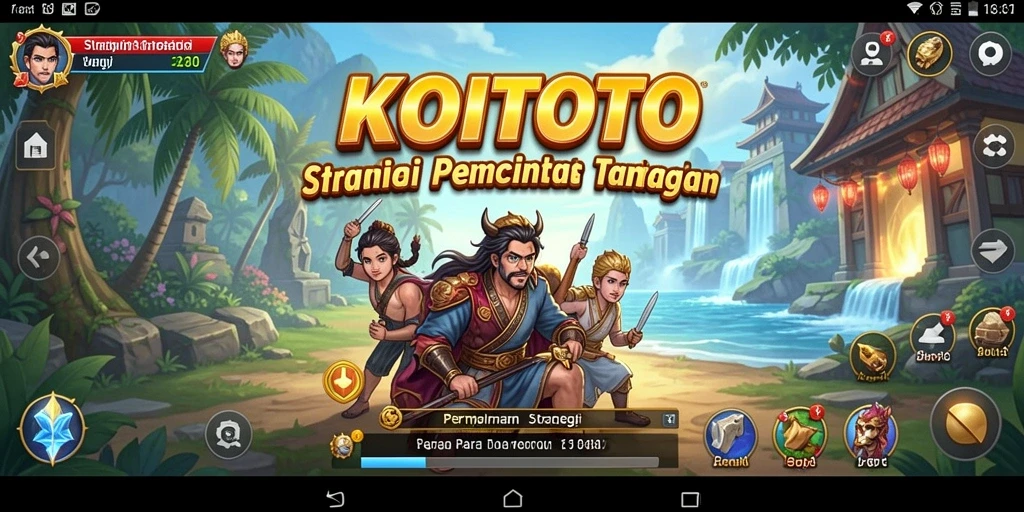 Tampilan gameplay menarik KOITOTO dengan elemen strategi yang mendebarkan.