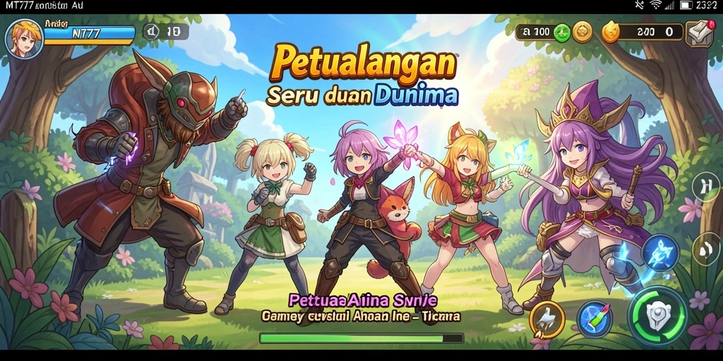 Gameplay menawan dengan karakter Anime yang menarik.