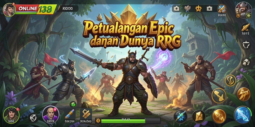 Tampilan gameplay RPG yang dinamis dengan aksi seru.