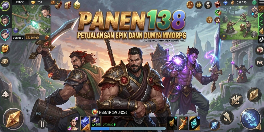 Screenshot gameplay <strong>PANEN138</strong> menunjukkan pertarungan epik dan petualangan seru.