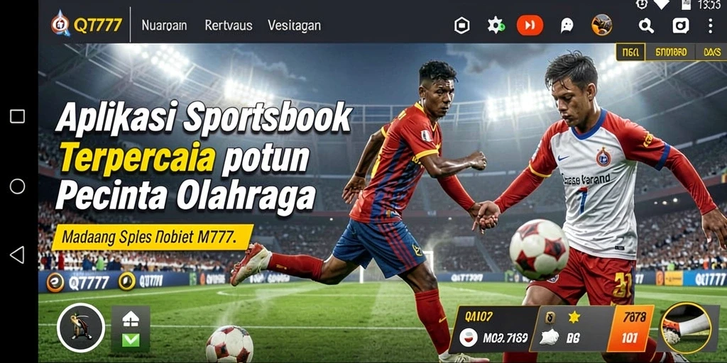 Tampilan menarik dari gameplay Sportsbook QT777 yang interaktif.