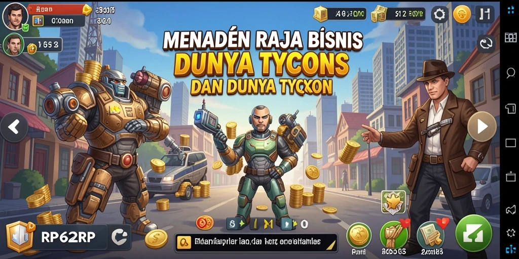 Tampilan gameplay RP62RP yang menampilkan keseruan berbisnis.