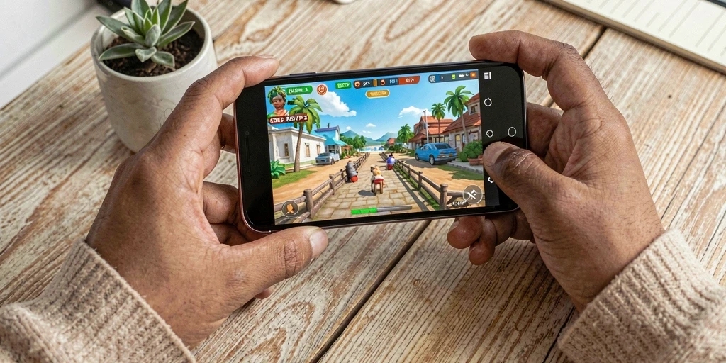 Tampilan gameplay RPVIP3 yang cerah dan menarik.