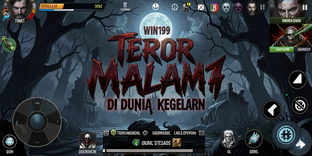 Tampilan gameplay menegangkan dengan nuansa horror yang kental.